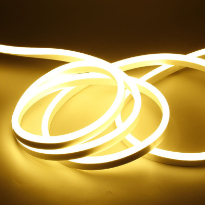 "Ambientes acogedores: Tira de Neón LED con emisión de luz suave y uniforme en tono cálido
