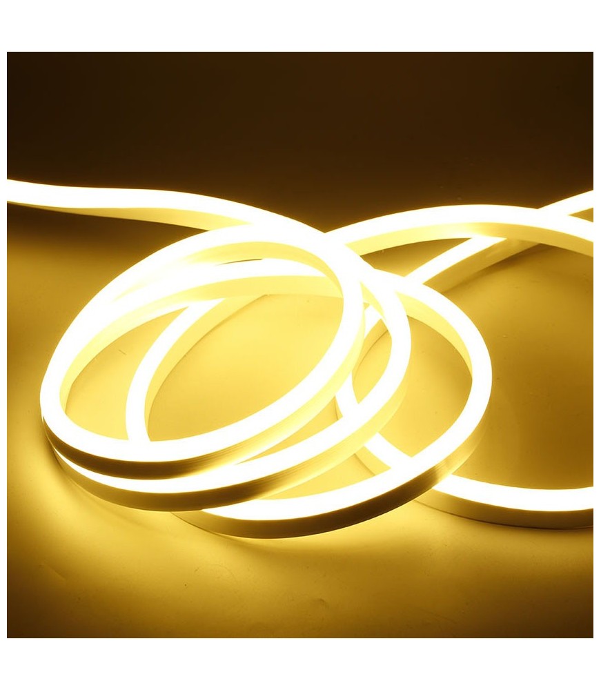 "Ambientes acogedores: Tira de Neón LED con emisión de luz suave y uniforme en tono cálido
