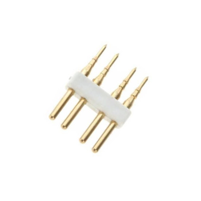 Pincho conector de 4 pines para tira LED RGB SMD5050 220V - Conector h multicolor