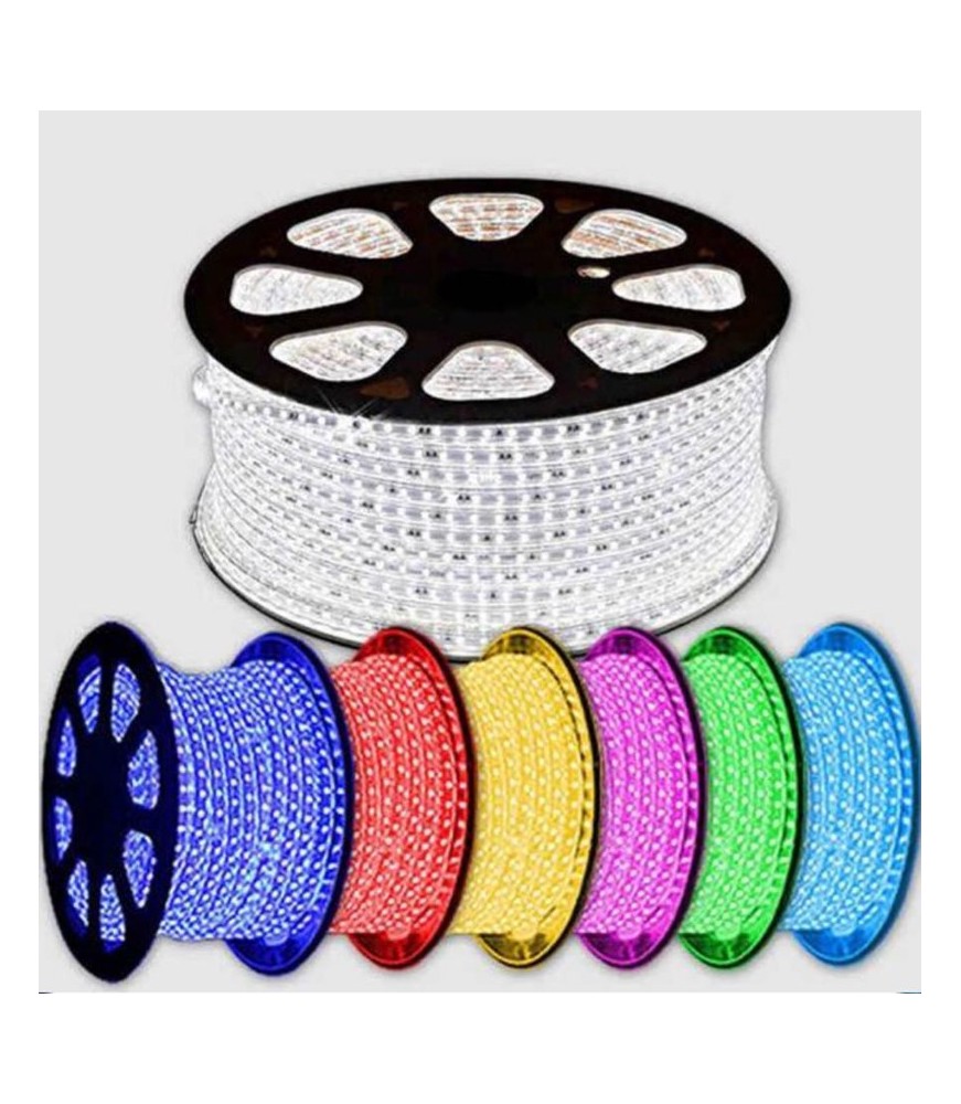 Gama de colores de tiras LED 220V SMD5050 en rollos de 50 metros