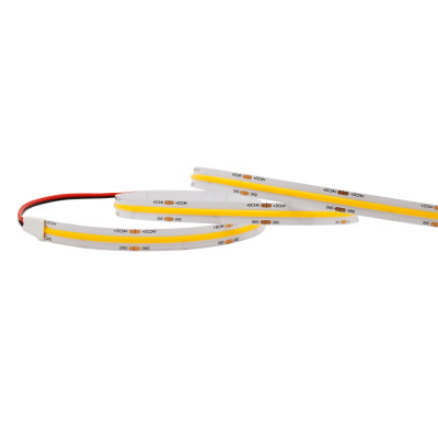 Rollo de 5 metros de tira LED COB 24V IP20 con adhesivo 3M para fácil instalación