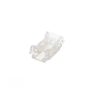 Conector de unión rígida para tira LED COB de 12V y 24V - Modelo transparente