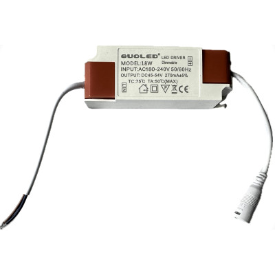 Driver LED 18W regulable 300mA para iluminación comercial QUOLED