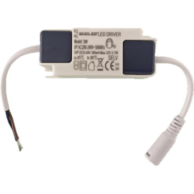 Driver LED 3W para Downlight Basculante 300mA - QUOLED