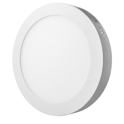 Plafón LED circular 24W superficie color blanco para techos