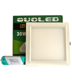 DOWNLIGHT 30W CUADRADO BLANCO DE EMPOTRAR LUZ CALIDA