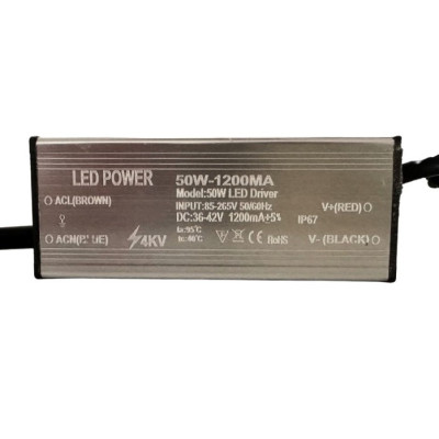 Driver LED externo para Downlight rectangular 40W - Fuente de alimentación