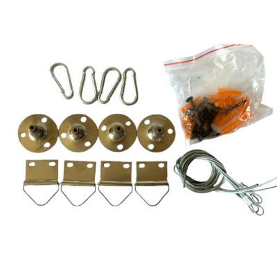 Kit de suspensión para panel LED con cables de acero, bases y fijaciones