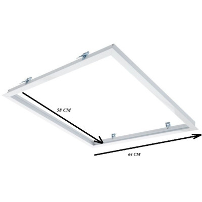 Medidas de corte 580x580mm para marco de empotrar panel LED 60x60