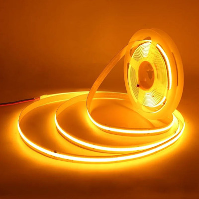 Tira LED COB 12V 15W/M iluminación decorativa luz cálida 2700K