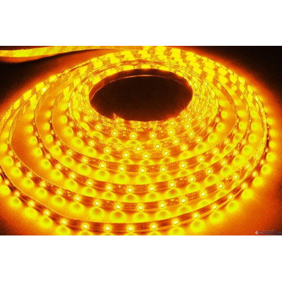 Tira LED con luz Ámbar (1900-2000K) SMD5050 profesional encendida en rollo