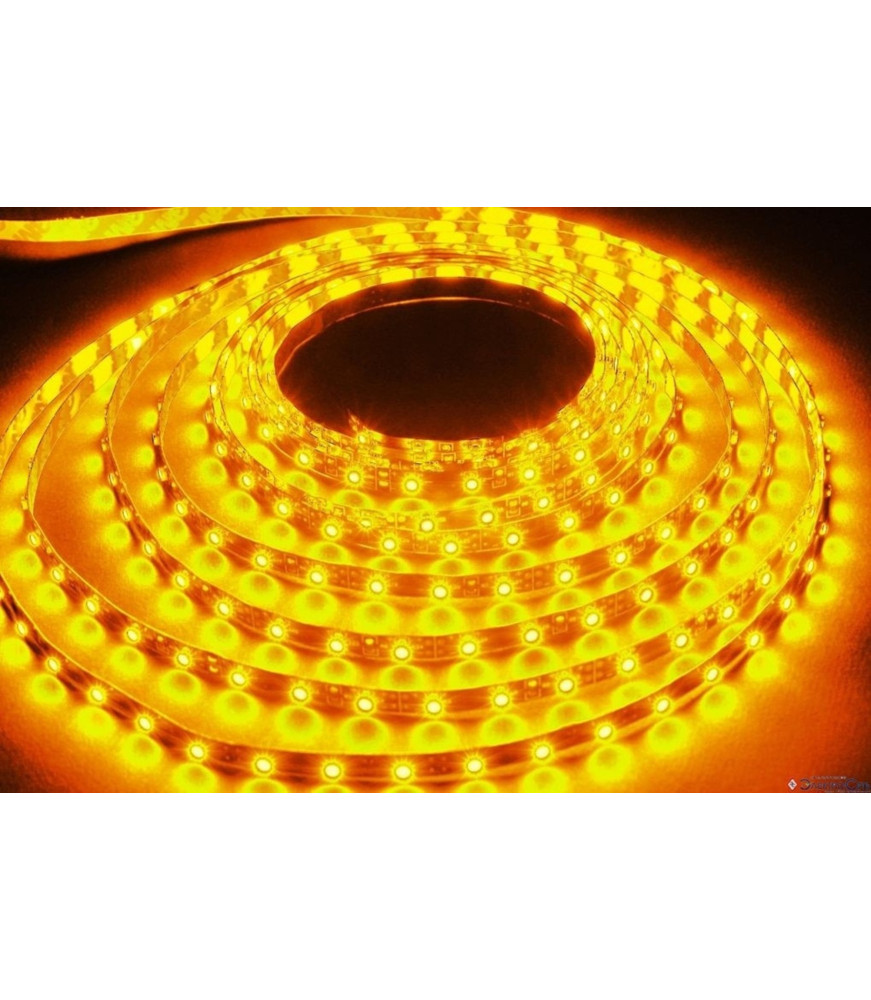 Tira LED con luz Ámbar (1900-2000K) SMD5050 profesional encendida en rollo