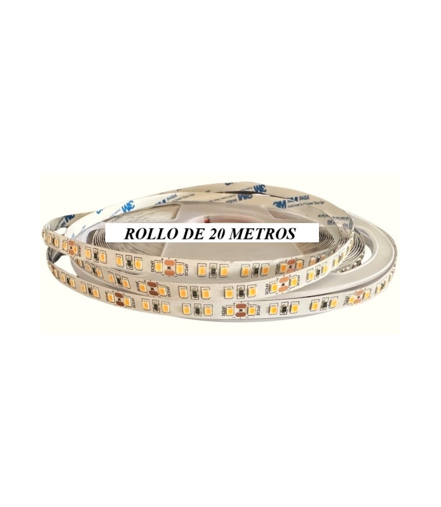 TIRA SMD2835 ROLLO 20M 12W/M IP20 120LEDs 24V