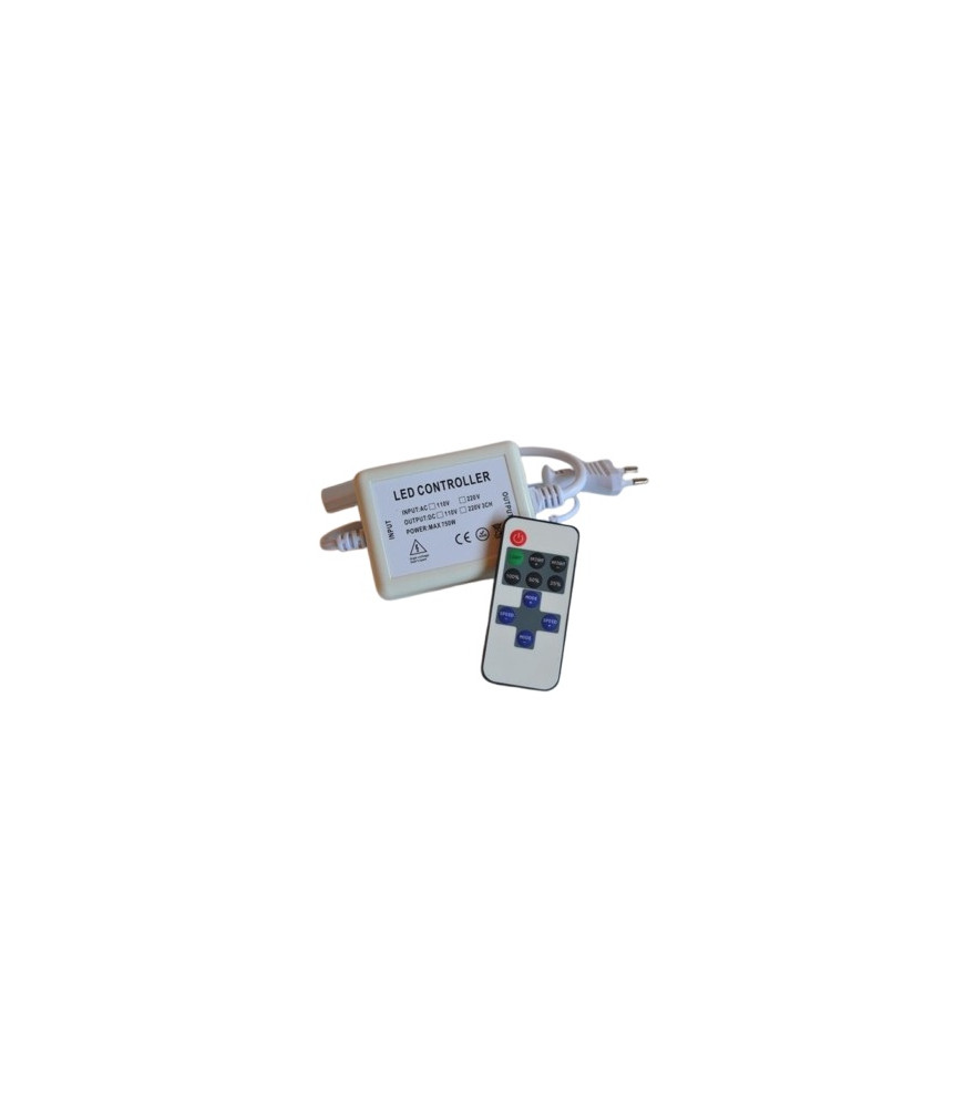 CONECTOR PARA TIRA MONOCOLOR SMD2835  220V + MANDO