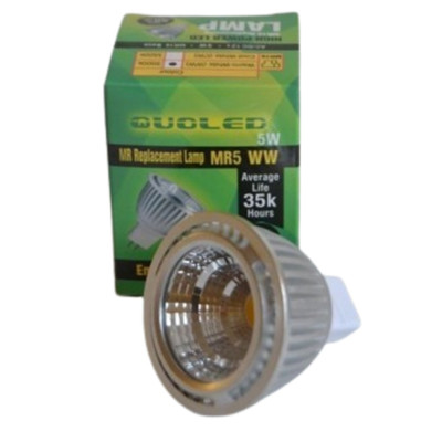 Bombilla LED MR16 5W COB 12V 350 lúmenes 30 grados QUOLED
