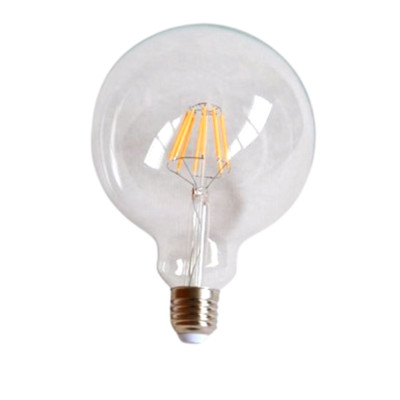 Bombilla Globo Filamento LED G125 8W E27 Luz Cálida QUOLED