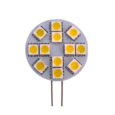 Bombilla LED G4 Circular 1W 12V - Luz Fría y Neutra Ø30mm