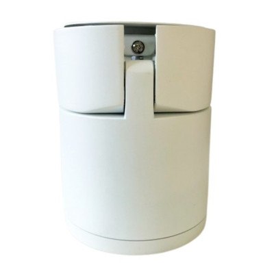 Diseño cilíndrico minimalista en color blanco para iluminación de superficie