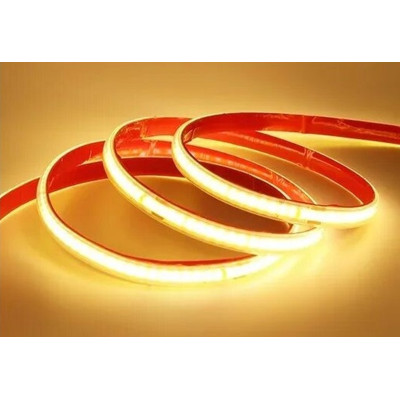 Efecto de iluminación continua luz neutra (4000K) con tira LED COB