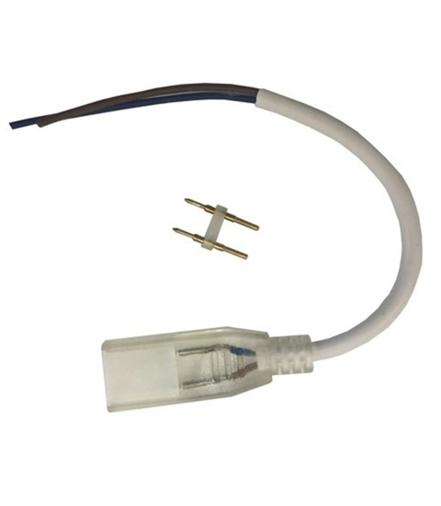 Conector de empalme rígido transparente para unión de Neón LED Flex 24V