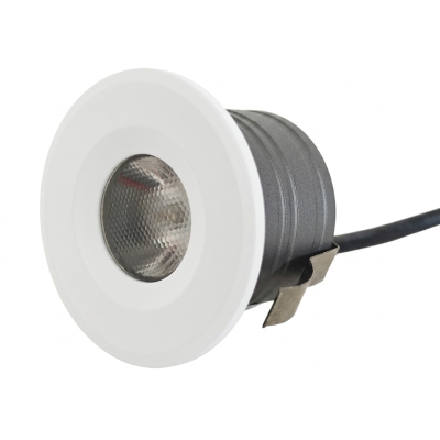Mini foco LED empotrable redondo blanco 3W ángulo apertura 24 grados