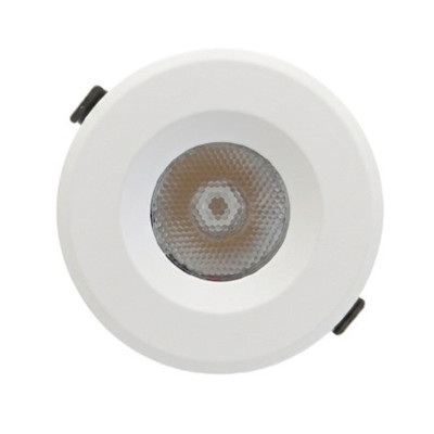 Foco LED redondo empotrable 3W blanco para techo diseño compacto