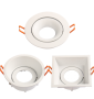 Aro empotrable basculante foco LED Elegant COB - Modelos blanco redondo y cuadrado
