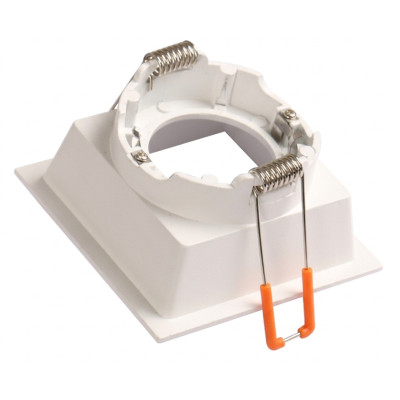 Vista trasera aro profundo cuadrado foco LED Elegant - Muelles de fijación
