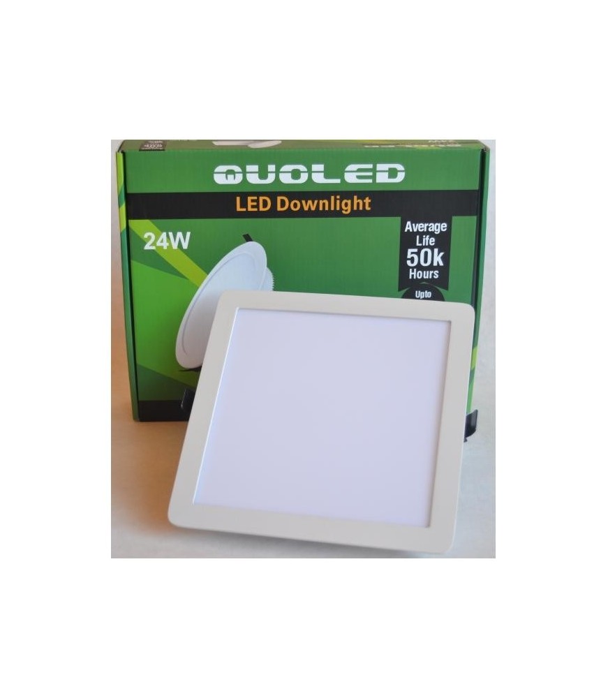 DOWNLIGHT 24W CUADRADO BLANCO DE EMPOTRAR