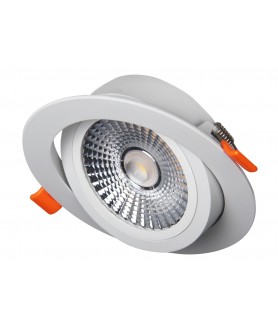 DOWNLIGHT DE 6W BASCULANTE DE EMPOTRAR BLANCO LED