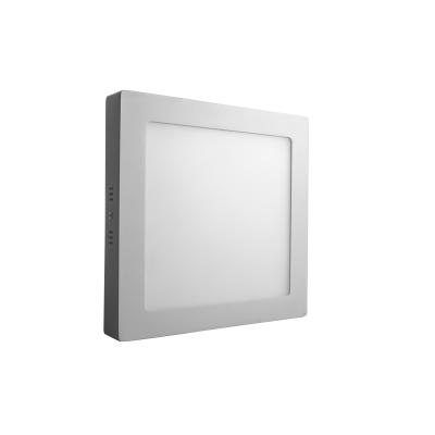 Downlight LED 12W superficie cuadrado blanco vista frontal