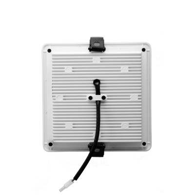 Detalle de disipación de calor y muelles del Downlight 24W cuadrado