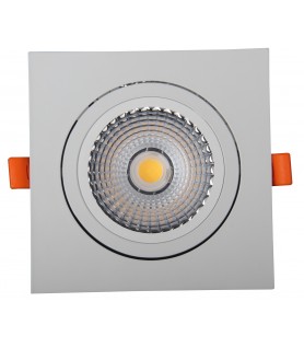 DOWNLIGHT DE 12W BASCULANTE DE EMPOTRAR BLANCO LED