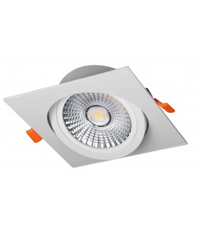 DOWNLIGHT DE 12W BASCULANTE DE EMPOTRAR BLANCO LED