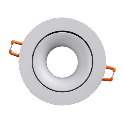 Cuerpo de aluminio y sistema de anclaje para foco empotrable LED Elegant