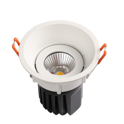 Foco LED Elegant 12W bascular redondo blanco con aro profundo - 1080 Lúmenes