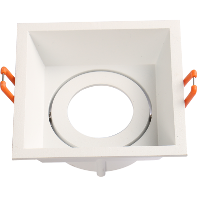 Aro profundo cuadrado blanco para empotrar - Máximo confort visual antideslumbrante