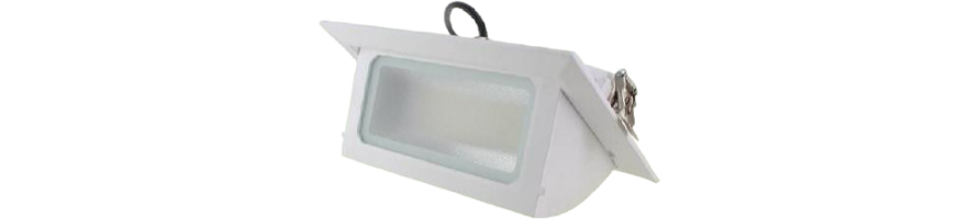 Downlight rectangular bascular