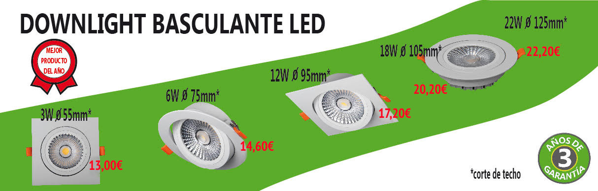 Downlight basculante